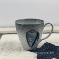 Hand painted ceramic stoneware tableware mug